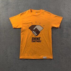 Diamond Supply Co Shirt Adult Mens Small Yellow Shine Together Spell Out
